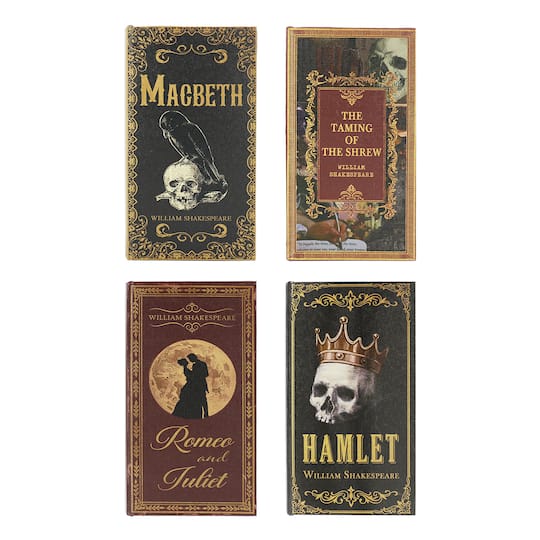 Assorted 9.25" Shakespeare Play Decorative Tabletop Book Box, 1pc. by Ashland®